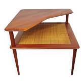 Minerva coffee table Hvidt & Orla, teck, France & Son, 1960s