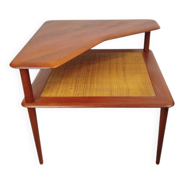 Minerva coffee table Hvidt & Orla, teck, France & Son, 1960s