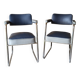 2 armchairs from the 1950s in the Ronéo style of Pullman.