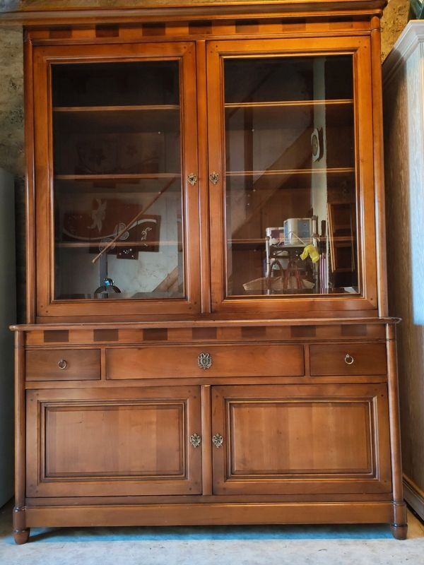 Meuble vitrine style Louis Philippe