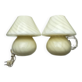 Lampes de table champignon Vetri Venini Murano
