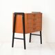 Vintage Scandinavian Teak Nightstand with Four Drawers