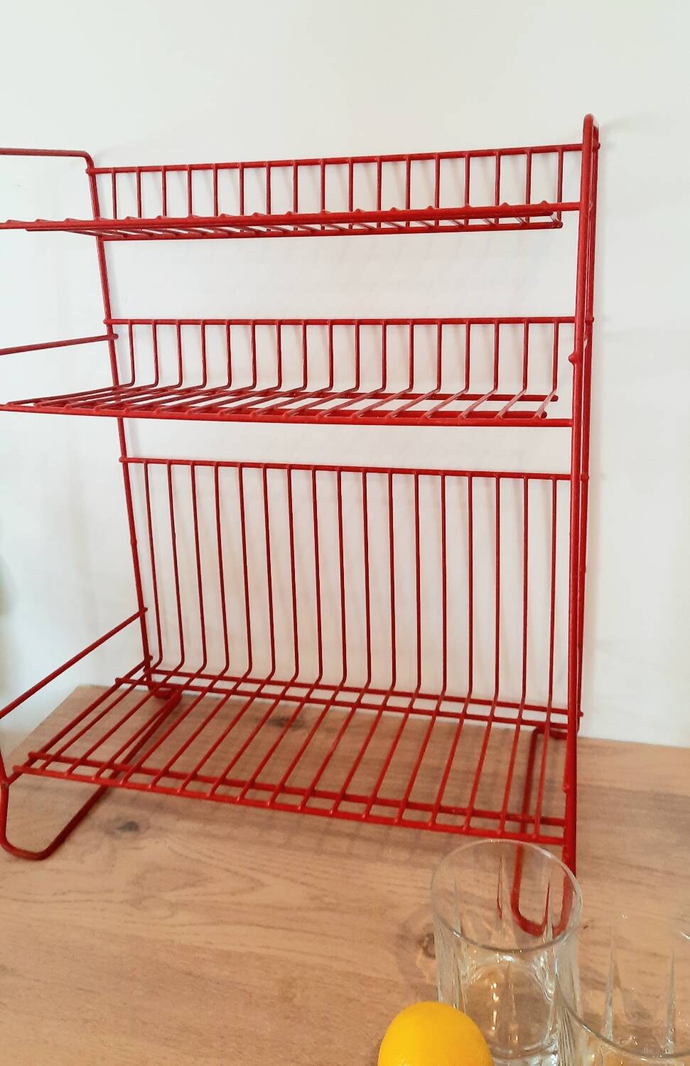 Vintage metal shelf