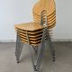 6 Mikado chairs 1800, stackable, design by Walter Leeman for Kusck&co.