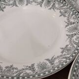 Set of 4 flat plates Terre de Fer Moulin des loups and WILBUR hamages
