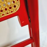 Folding chair wood and canage