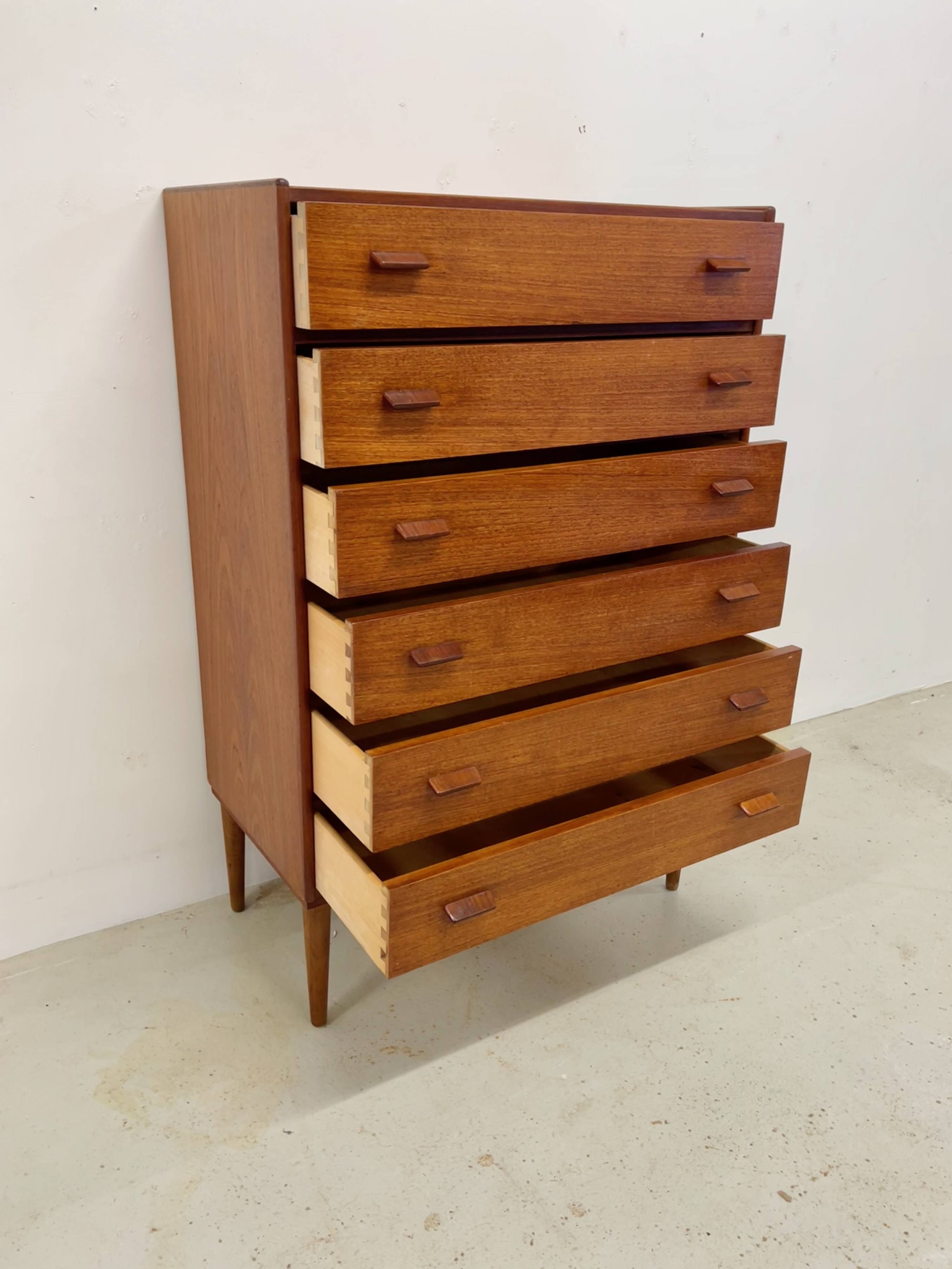 Poul Volther Teak Chest Of Drawers, 1950s.