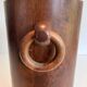 Brutalist Umbrella Stand in Solid Wood, France, circa 1950