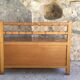 Vintage toy chest or rattan children's bench - 1960