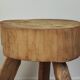 Tabouret tripode brutaliste