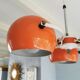 Suspension vintage orange 70s