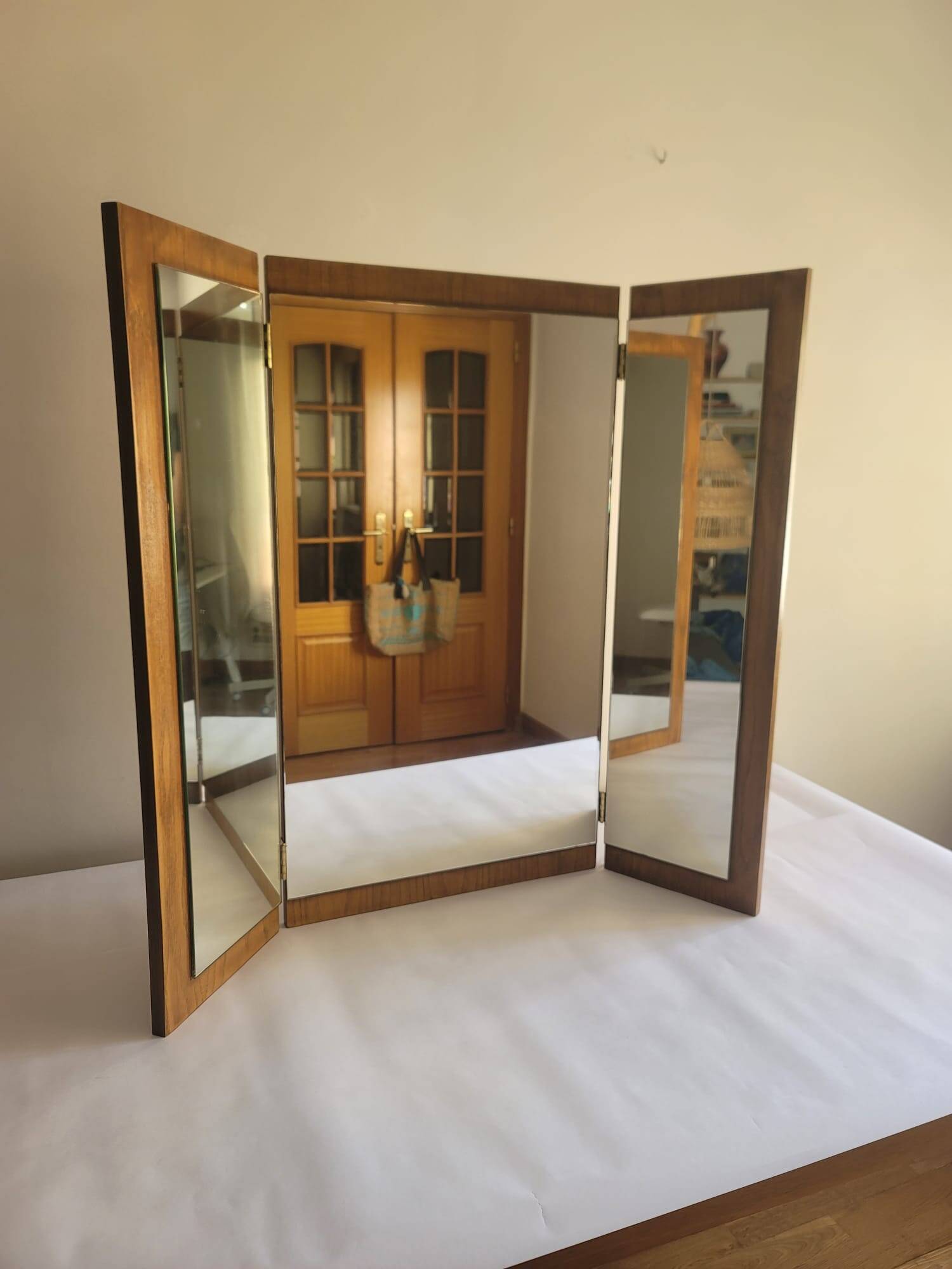 Miroir triptyque - bois massif