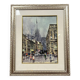 Italian School: oil on canvas mounted on panel circa 1900 view of Milan