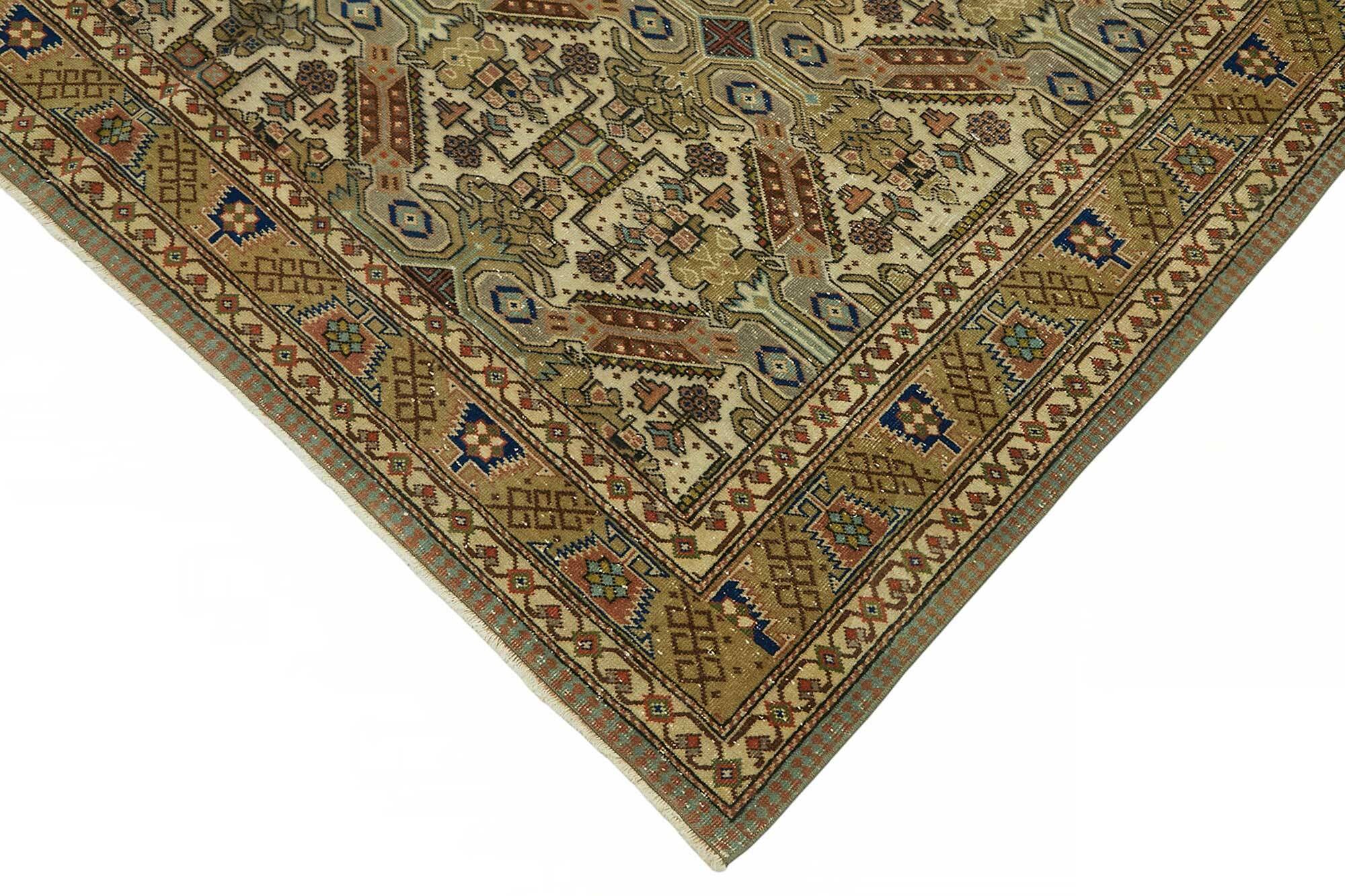 Turkish Wool Vintage Kayseri Rug 196 cm x 290 cm