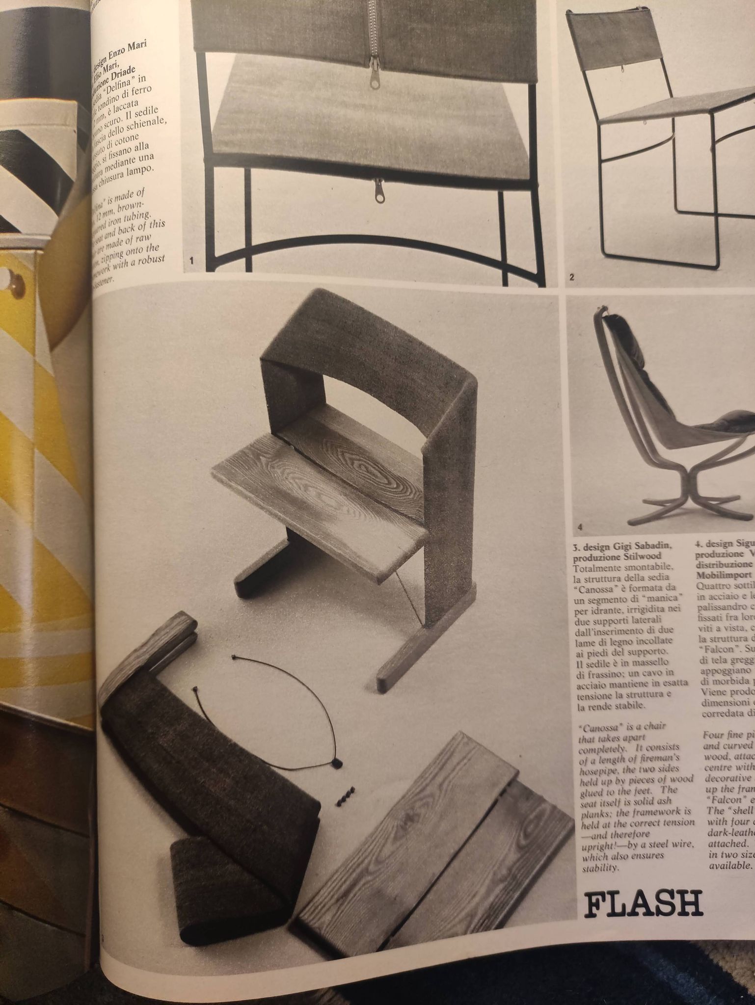 Pair of Italian Canossa chairs by Gigi Sabadin for Stilwood