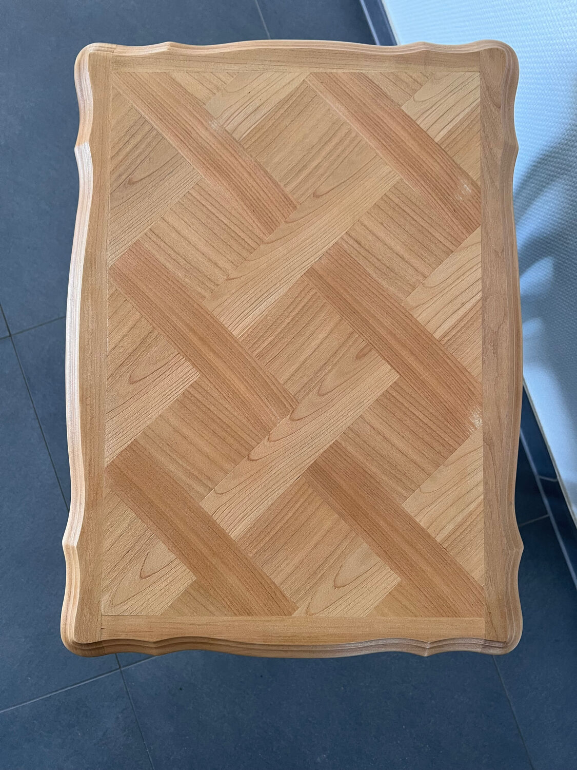 Tables gigognes marqueterie rénovées