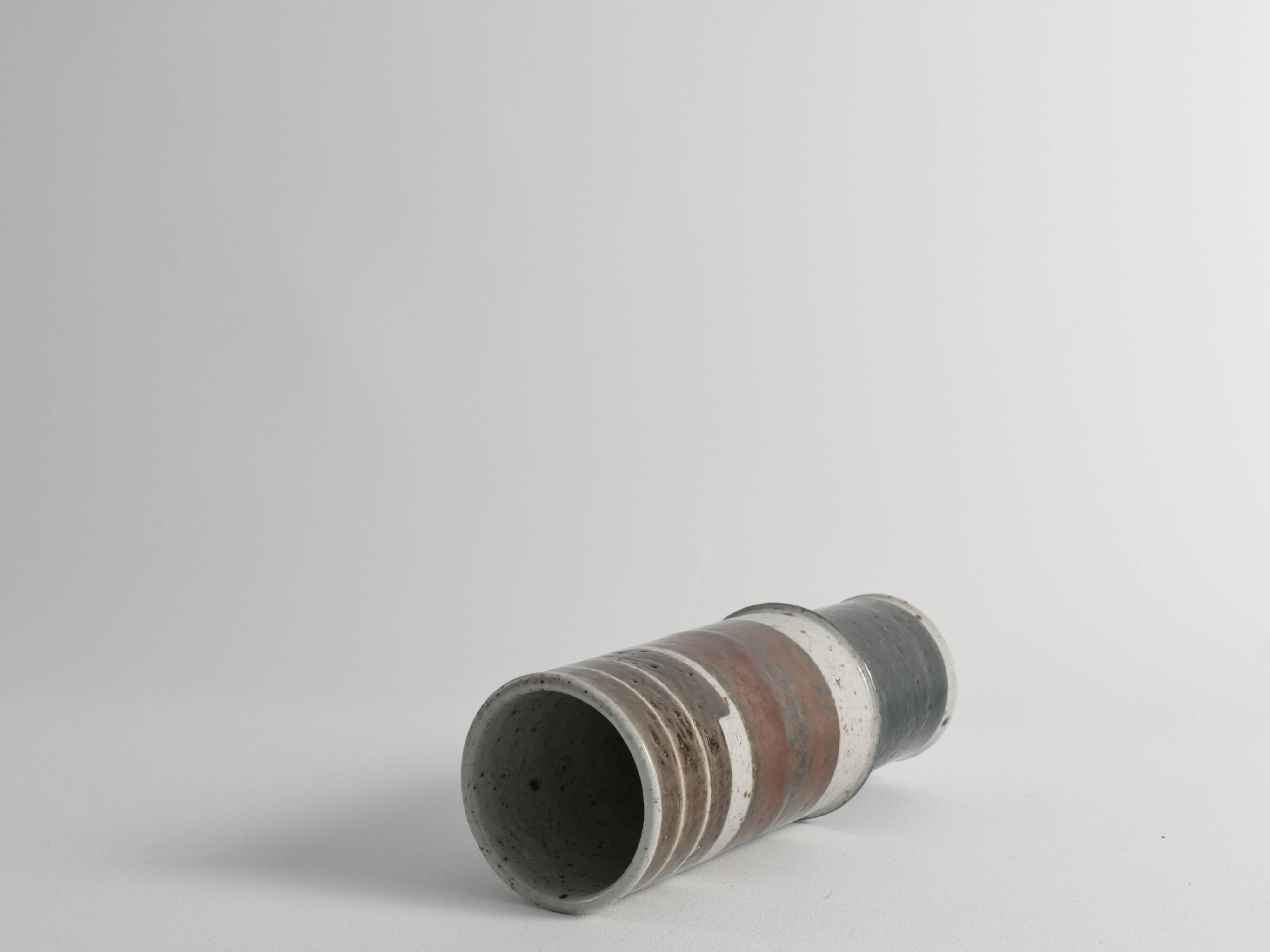 Scandinavian Modern Chamotte Stoneware Vase by Inger Persson for Rörstrand, 1960