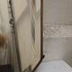 Bevelled mirror with brass frame Art Deco