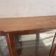 Large Louis XVI style display cabinet in wood and marble.