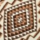 Vintage Dark Brown & Beige Classic Kilim Runner Rug, 86x252Cm