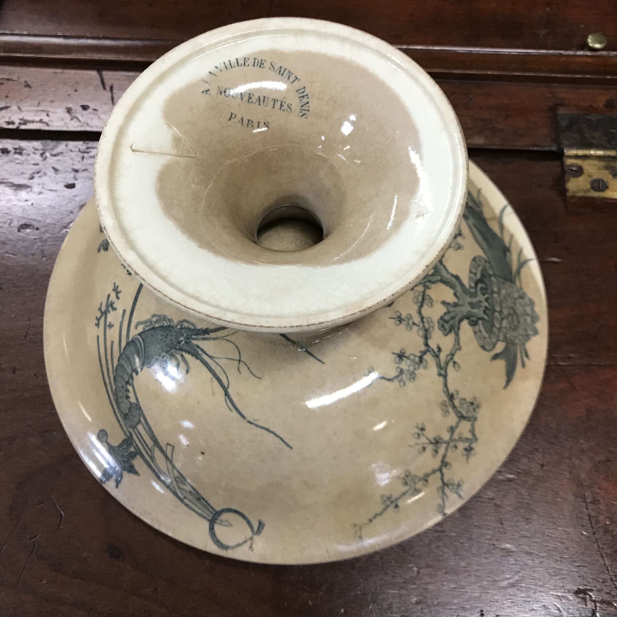 Compotier in Earthenware of Paris