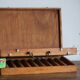 Boite de rangement en bois à fermoir
