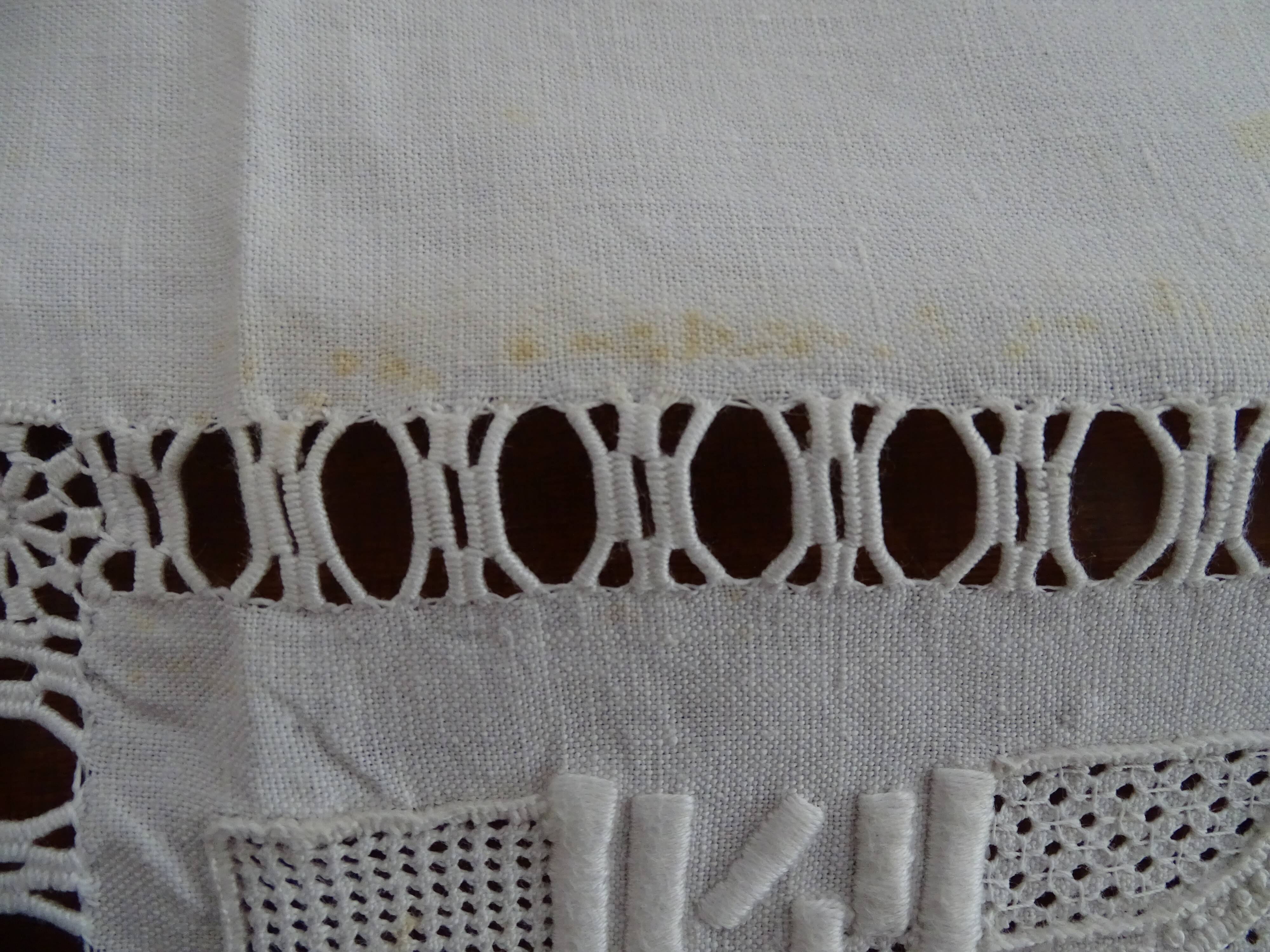 Embroidered tablecloth old Chinese décor pure cotton 230*155