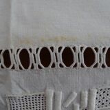 Embroidered tablecloth old Chinese décor pure cotton 230*155