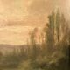 Paire d’huiles sur toile, paysages animés XIXe