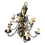 Brass chandelier