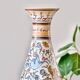 Large hand-painted artisanal vase from Coimbra
