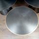 Set of three designer coffee tables in frosted metal, circa 1990/2000