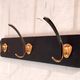 Wall-mounted coat rack in brass, 1950s-60s