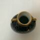 Vase in Limoges Chalais oven blue and gold