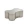 Silhouette Bone coffee table – brushed stainless steel