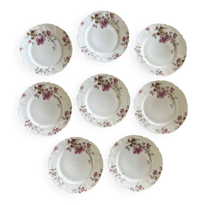 8 assiettes Haviland Limoges XIX ème.