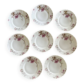 8 Haviland Limoges plates from the 19th century.