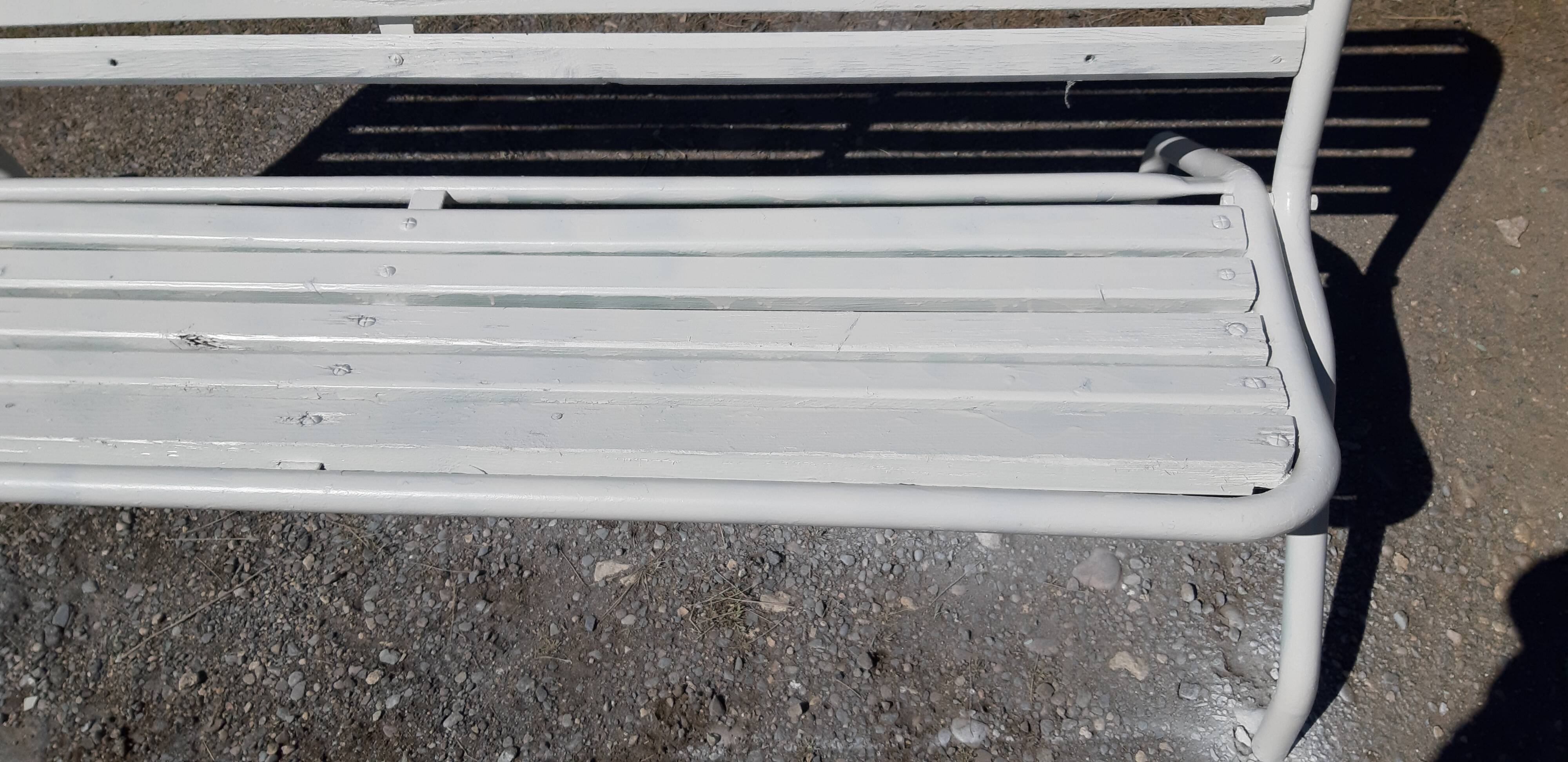 Iron and wood bench of the 50s foldable