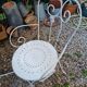 Garden furniture white wrought iron
