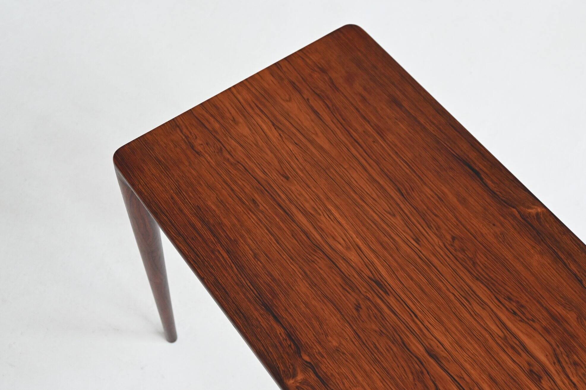 Severin Hansen nesting tables in rosewood Haslev Denmark 1960