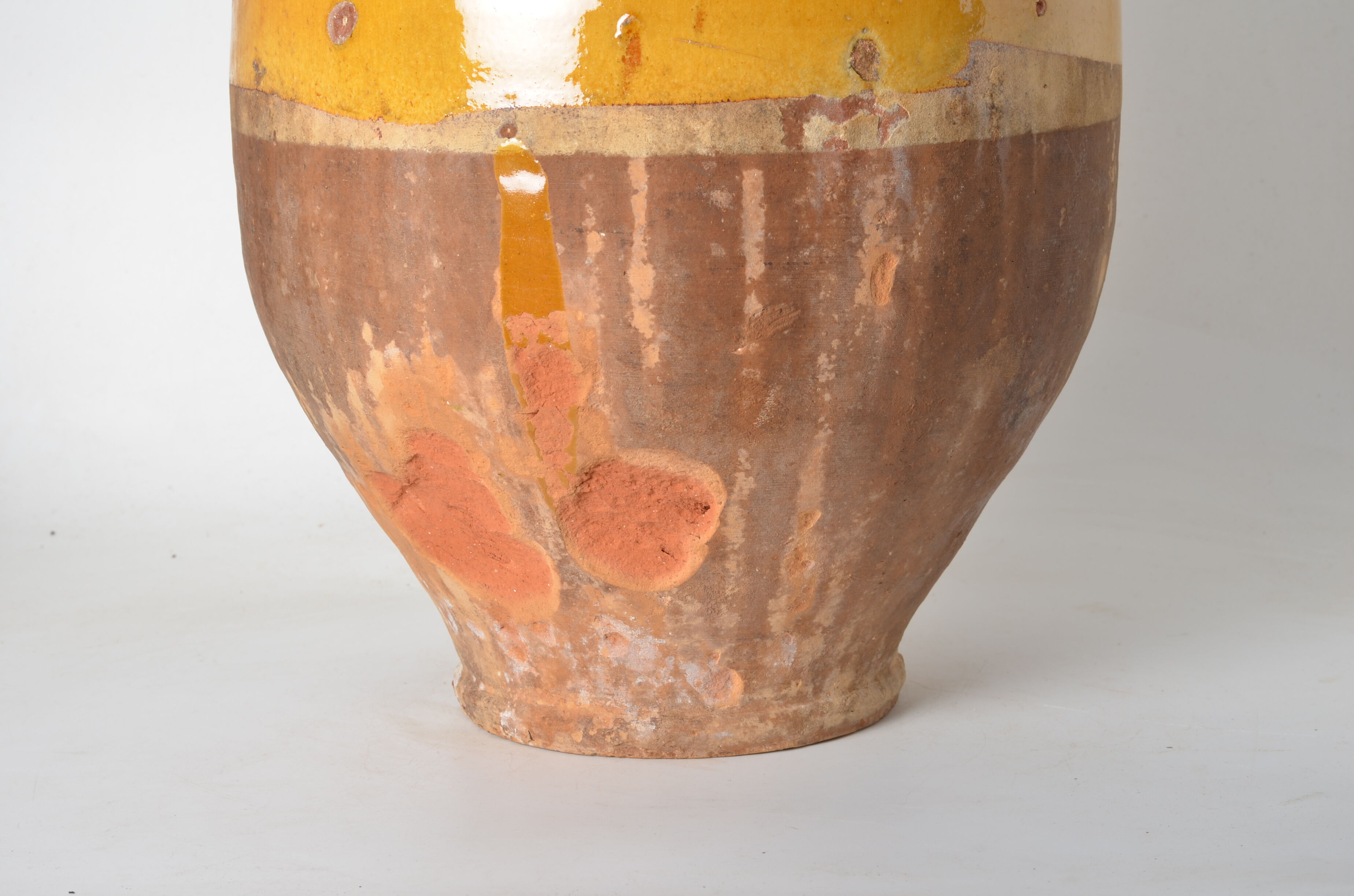 Yellow glazed jar