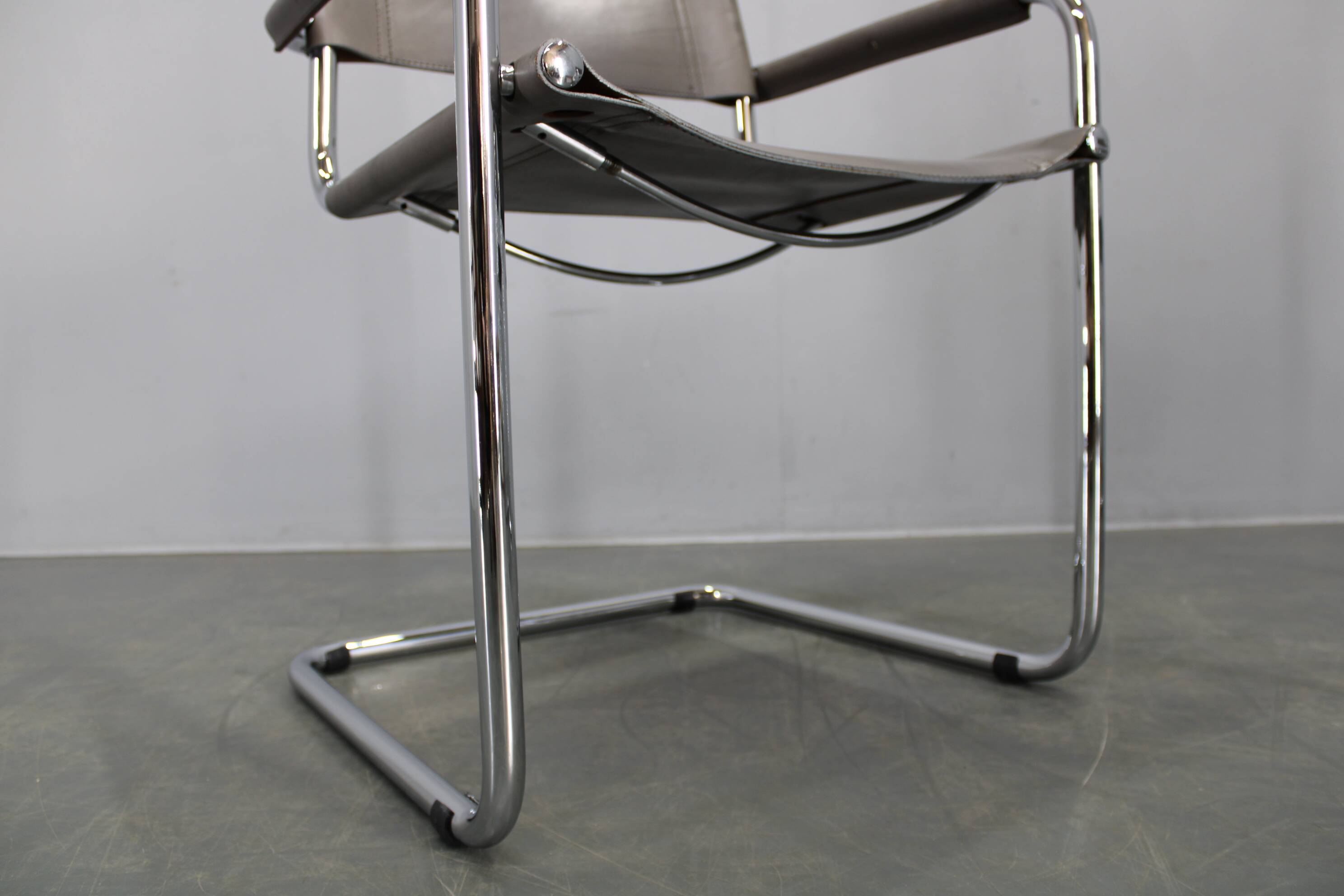 Set of four Bauhaus cantilever armchairs by Mart Stam, Italy