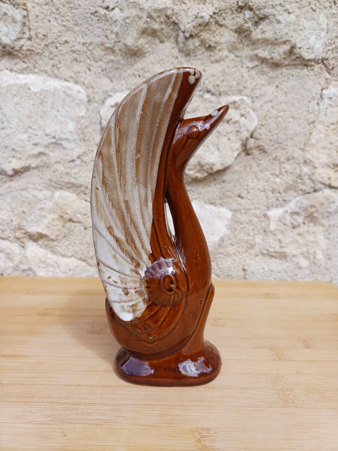 Swan art deco vase France