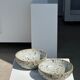 Duo of speckled ceramic bowls