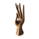Decorative hand in carved wood