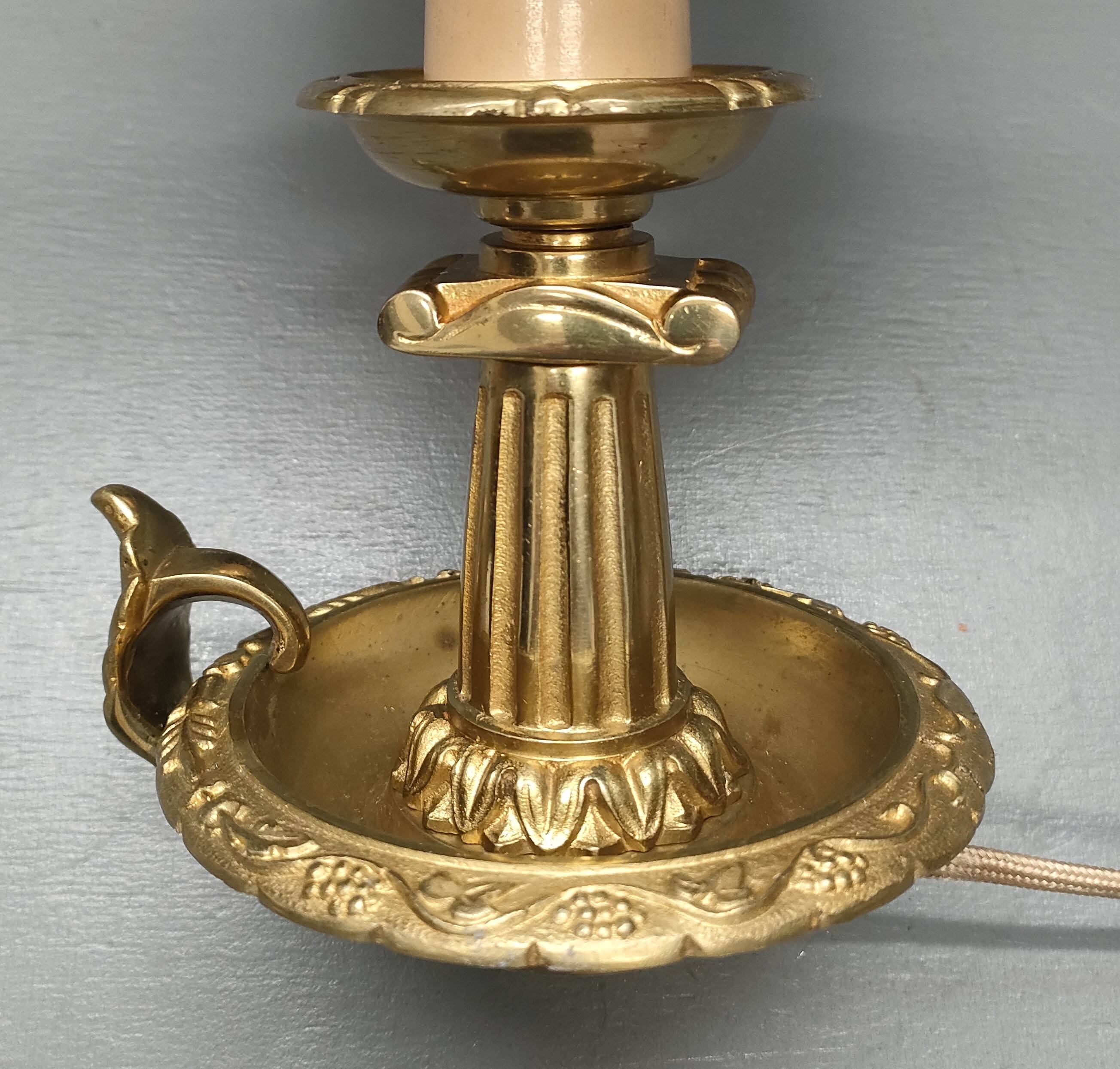 Cave rat lamp with Doric column - Bronze - 1950s - France