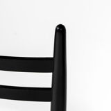 Set of 6 dining black & white bouclé chairs by D. Gomme for G Plan, 1950