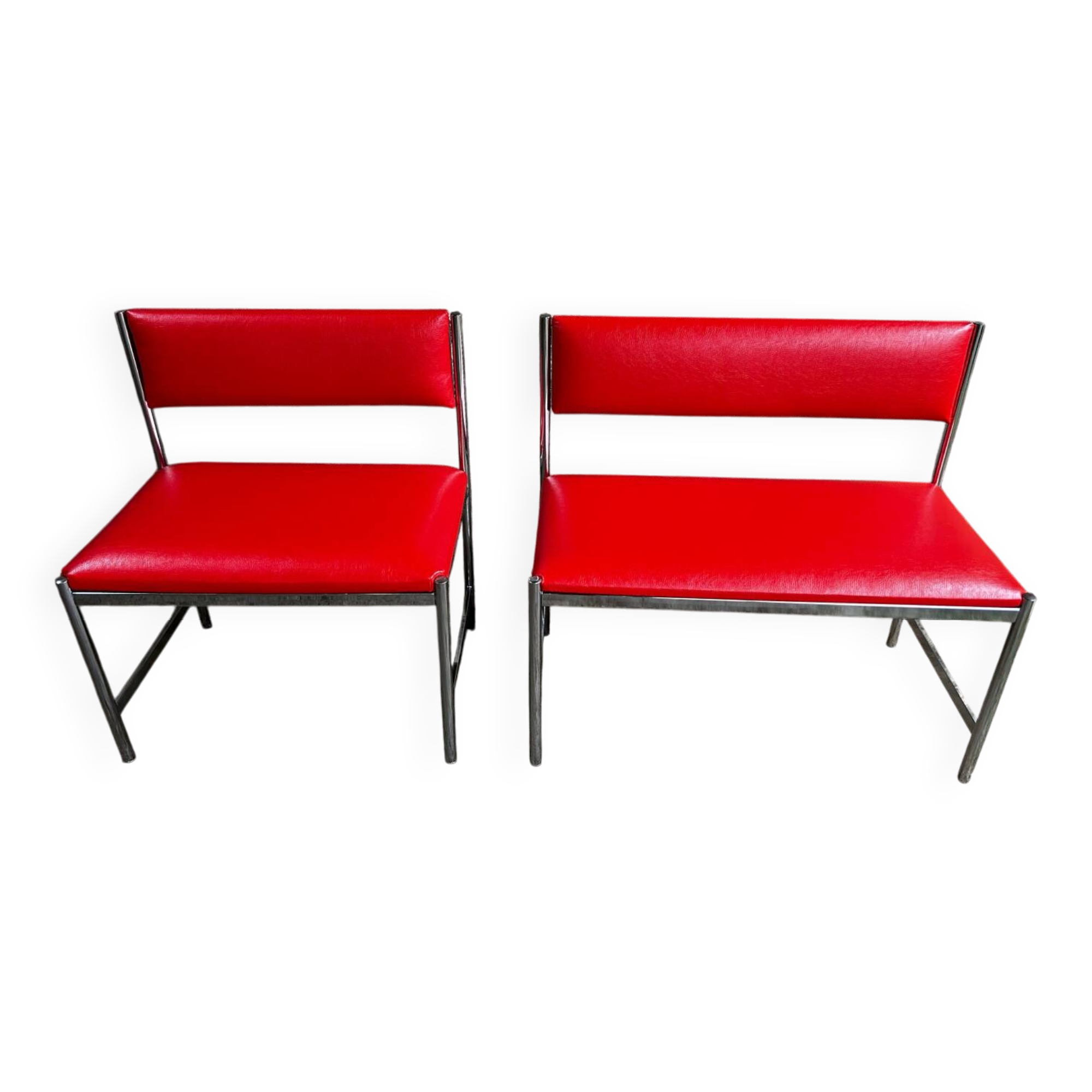 Banquettes et chaise vintage