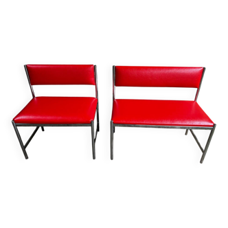 Vintage benches and chairs