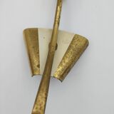 2 Brass and plexiglass tulip wall lights